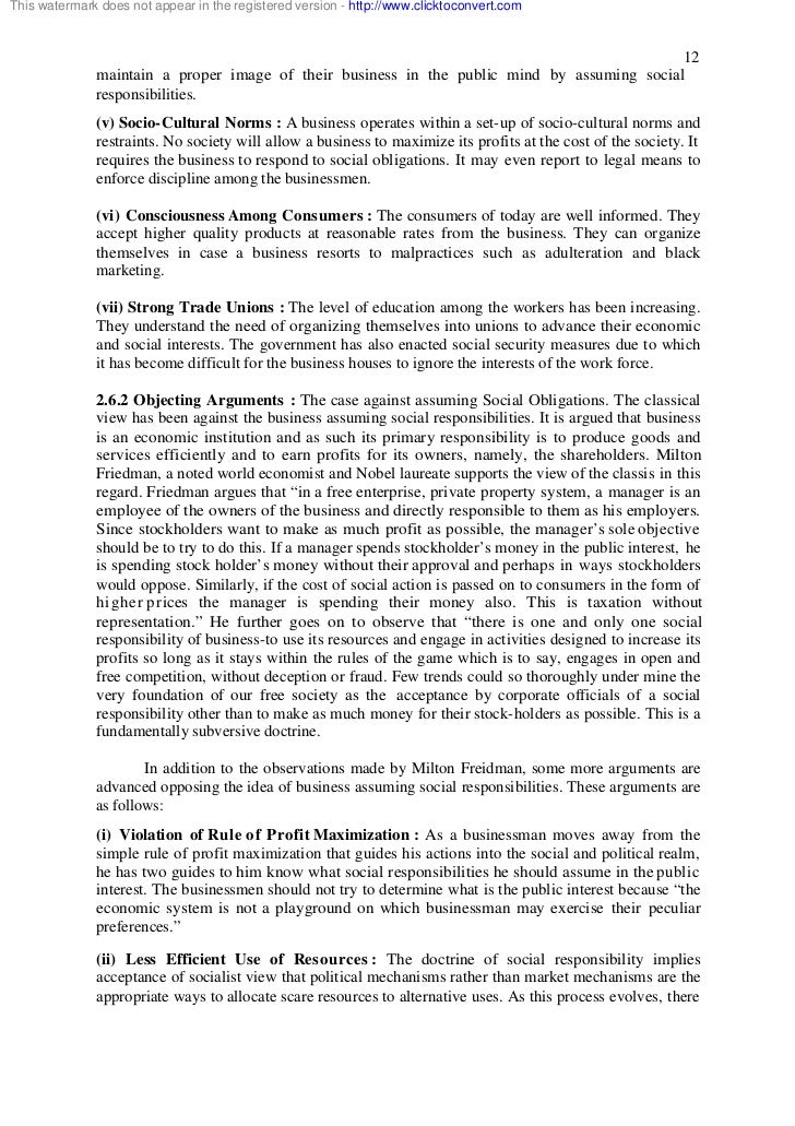 social responsibility of management individual social responsibility essay